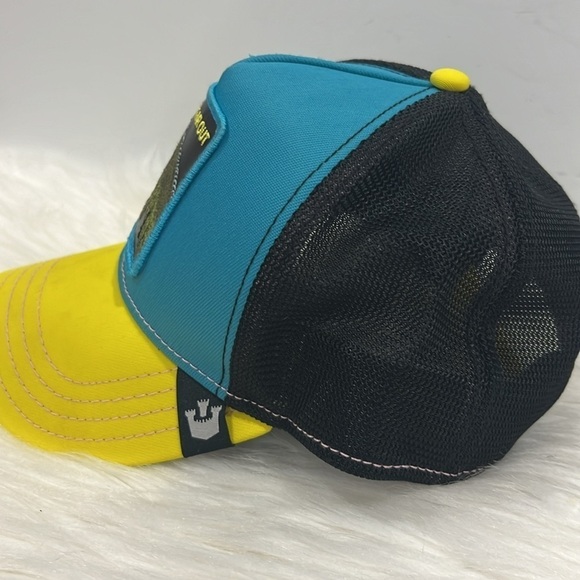 Goorin Bros. Iguana Party Summer Nights Blue/Yellow/Black Trucker - Picture 4 of 5